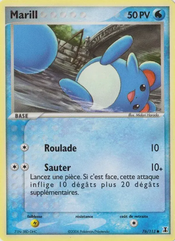 Marill - 76/114 - EX Espèces Delta