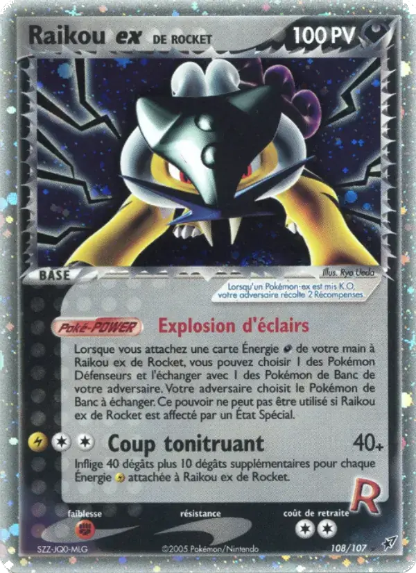 Raikou ex de Rocket - 108/108 - EX Deoxys