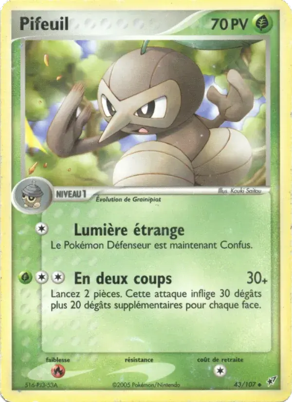Pifeuil - 43/108 - EX Deoxys