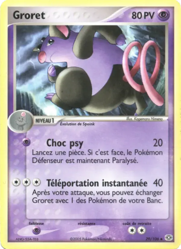 Groret - 29/107 - EX Émeraude