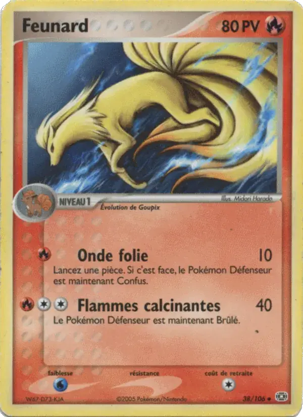 Feunard - 38/107 - EX Émeraude