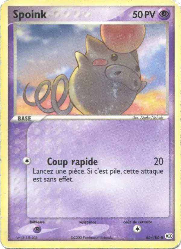 Spoink - 66/107 - EX Émeraude