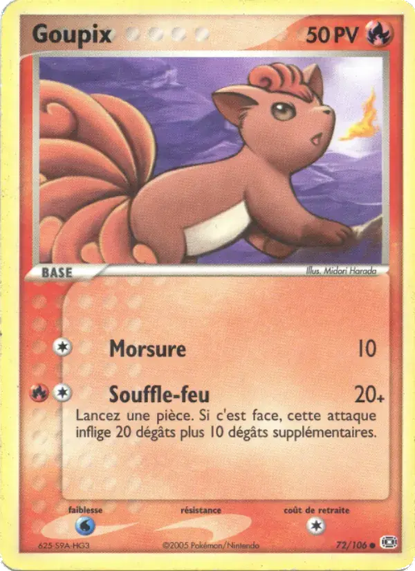 Goupix - 72/107 - EX Émeraude