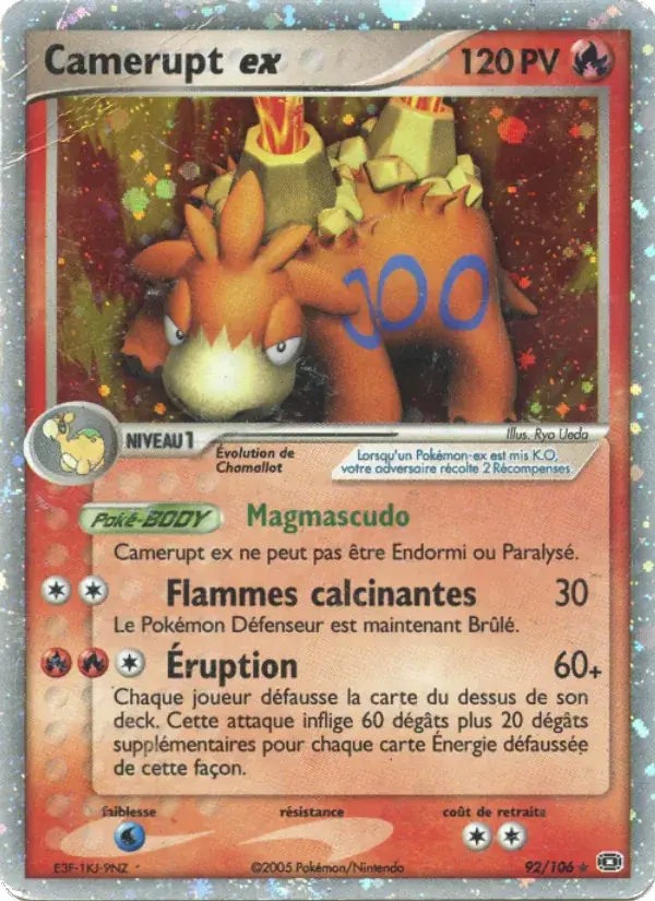 Camerupt ex - 92/107 - EX Émeraude