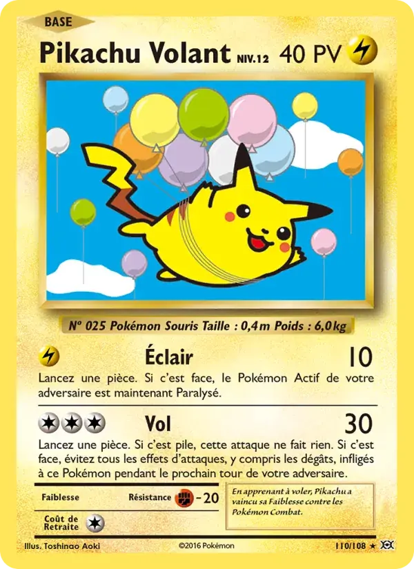 Pikachu Volant - 110/113 - Évolutions