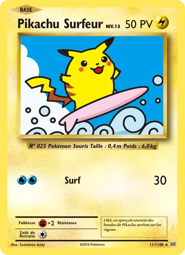 Pikachu Surfeur - 111/113 - Évolutions