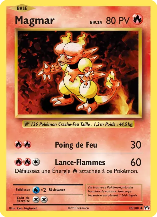 Magmar - 20/113 - Évolutions