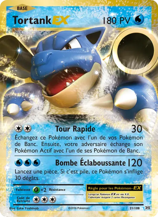 Tortank EX - 21/113 - Évolutions