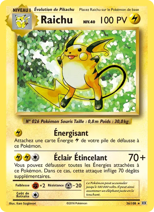 Raichu - 36/113 - Évolutions