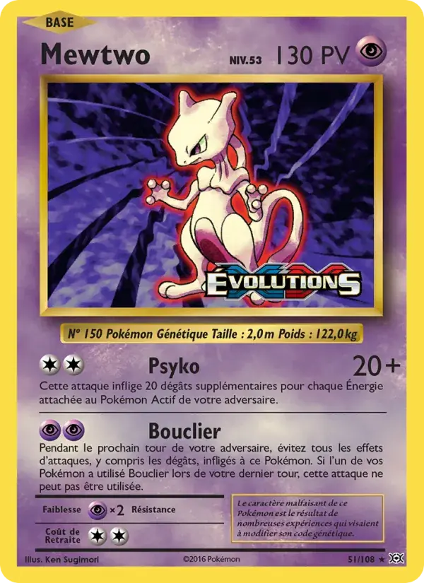 Mewtwo - 51/113 - Évolutions