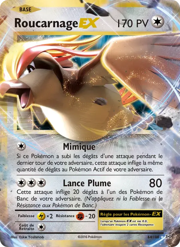 Roucarnage EX - 64/113 - Évolutions