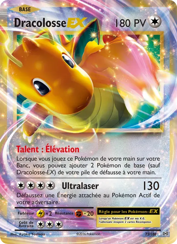 Dracolosse EX - 72/113 - Évolutions