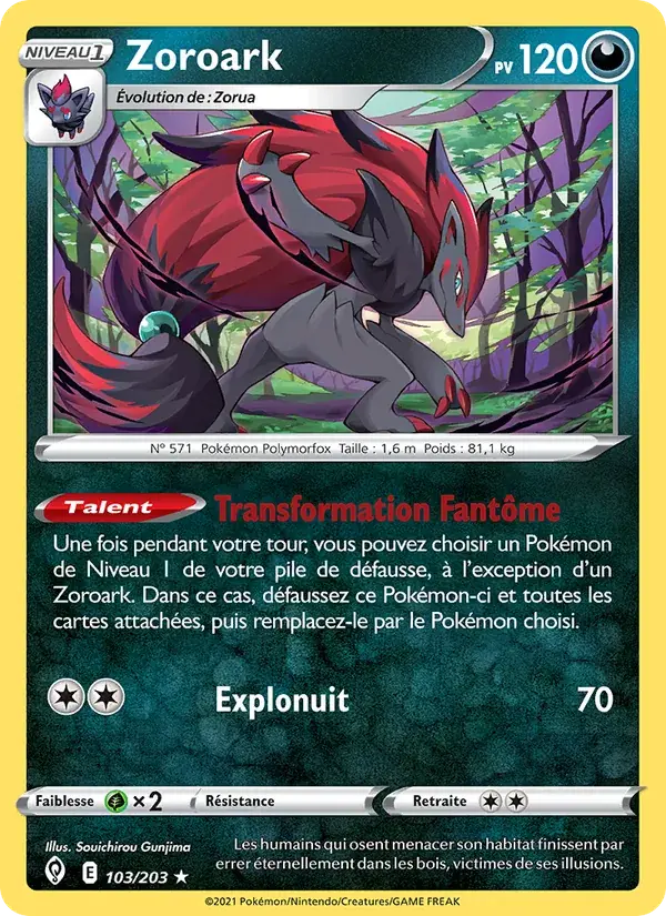 Zoroark - 103/237 - Évolution Céleste