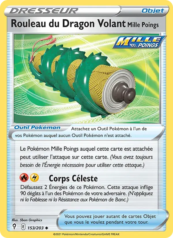 Rouleau du Dragon Volant Mille Poings - 153/237 - Évolution Céleste