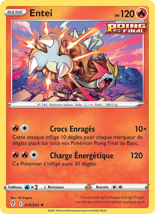 Entei - 19/237 - Évolution Céleste