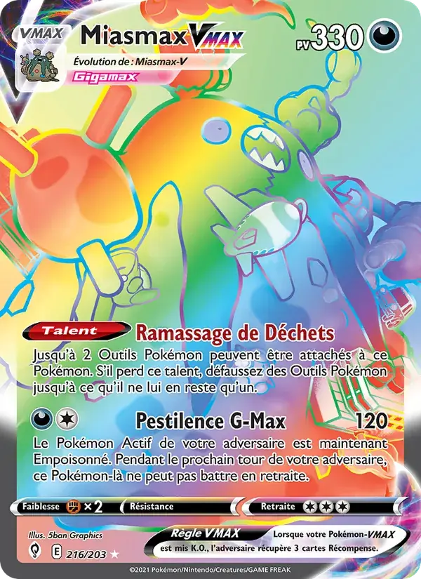 Miasmax VMAX - 216/237 - Évolution Céleste