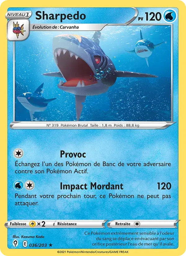 Sharpedo - 36/237 - Évolution Céleste