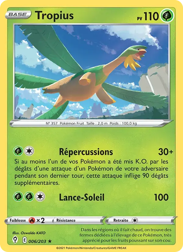 Tropius - 6/237 - Évolution Céleste