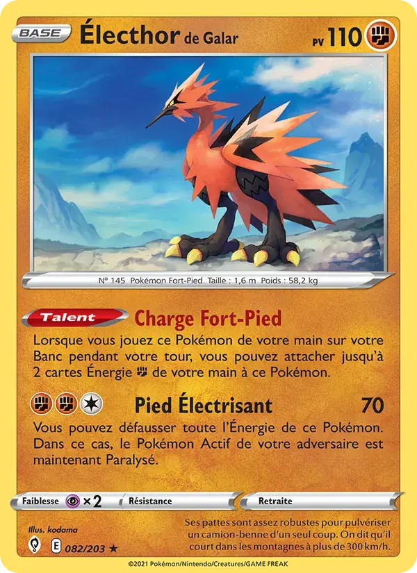 Électhor de Galar - 82/237 - Évolution Céleste
