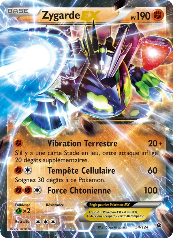 Zygarde EX - 54/129 - Impact des Destins