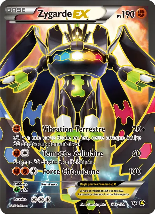Zygarde EX - 54a/129 - Impact des Destins