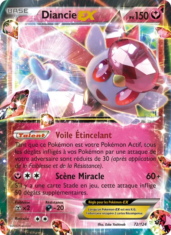 Diancie EX - 72/129 - Impact des Destins