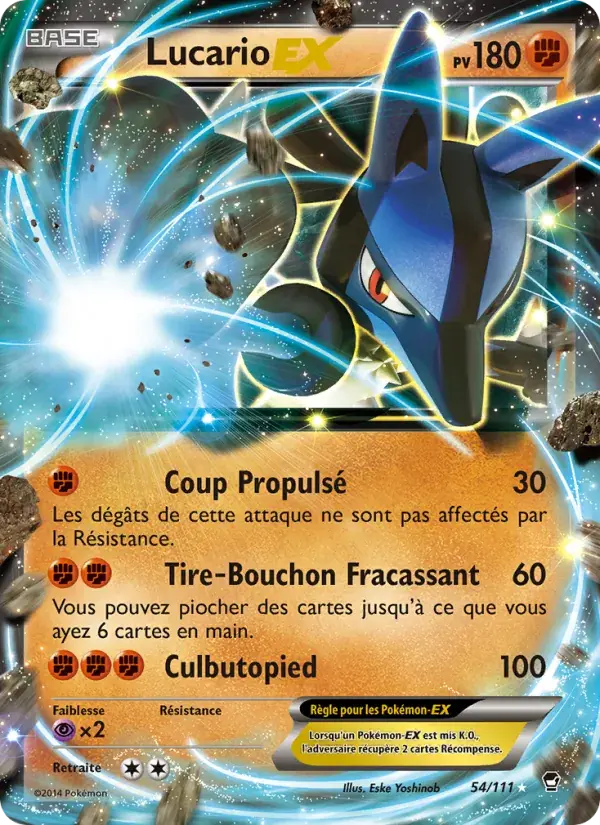 Lucario EX - 54/114 - Poings Furieux