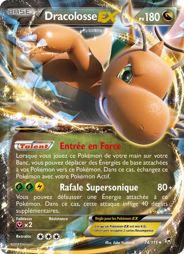 Dracolosse EX - 74/114 - Poings Furieux