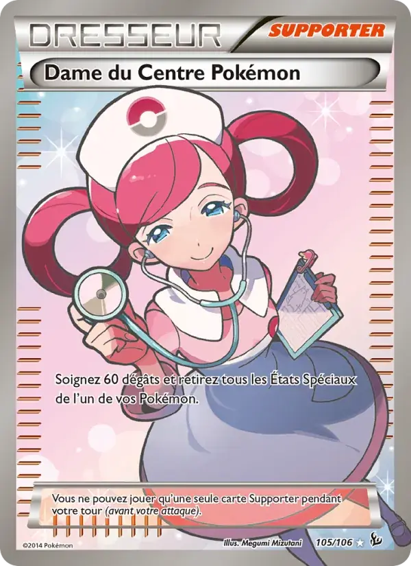 Dame du Centre Pokémon - 105/110 - Étincelles
