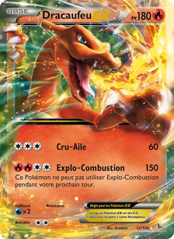 Dracaufeu EX - 12/110 - Étincelles