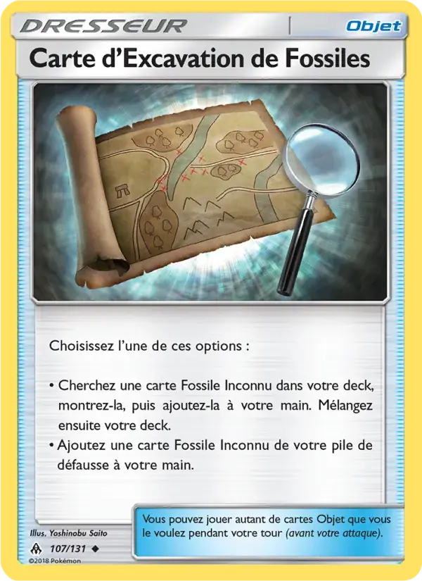 Carte d’Excavation de Fossiles - 107/146 - Lumière Interdite