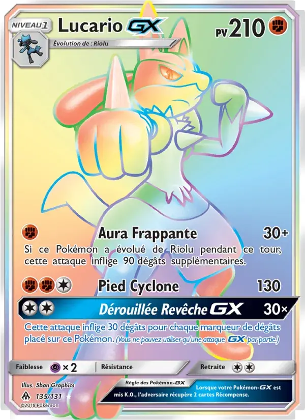 Lucario GX - 135/146 - Lumière Interdite