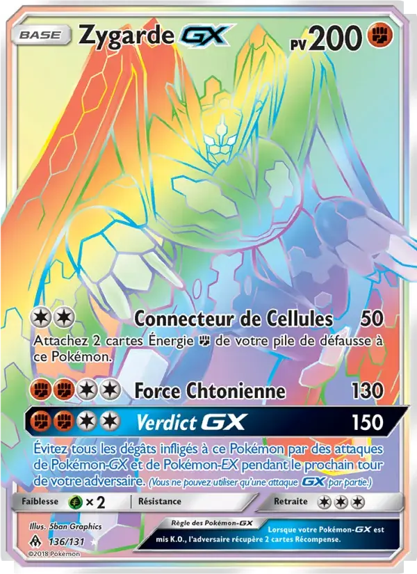 Zygarde GX - 136/146 - Lumière Interdite