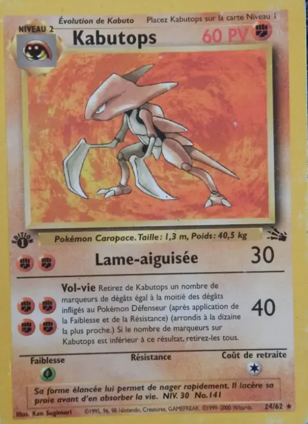 Kabutops - 24/62 - Fossile