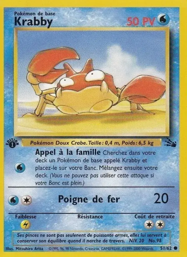 Krabby - 51/62 - Fossile