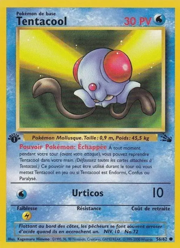 Tentacool - 56/62 - Fossile