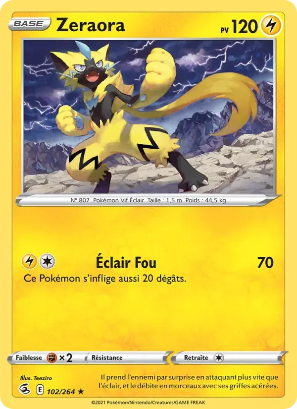 Zeraora - 102/284 - Poing de Fusion