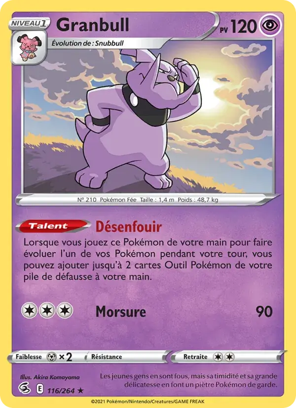 Granbull - 116/284 - Poing de Fusion