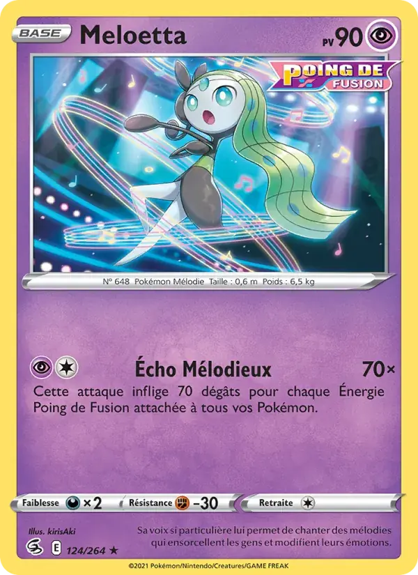 Meloetta - 124/284 - Poing de Fusion
