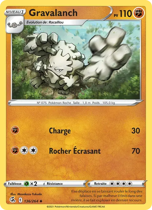 Gravalanch - 136/284 - Poing de Fusion