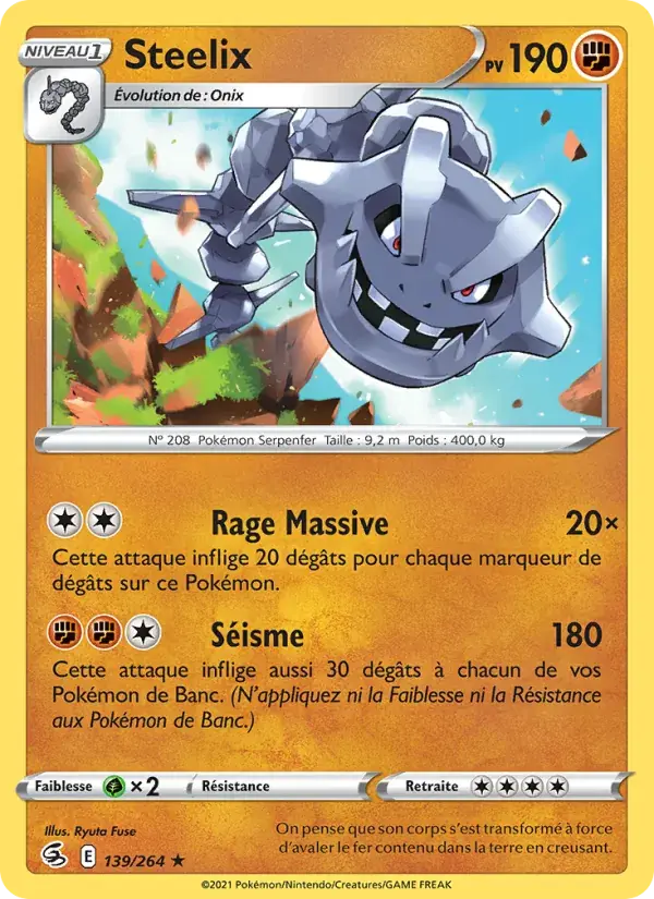 Steelix - 139/284 - Poing de Fusion
