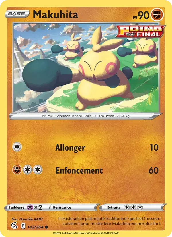 Makuhita - 142/284 - Poing de Fusion
