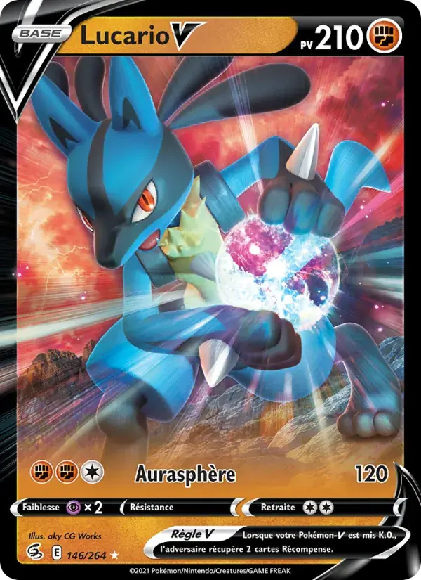 Lucario V - 146/284 - Poing de Fusion