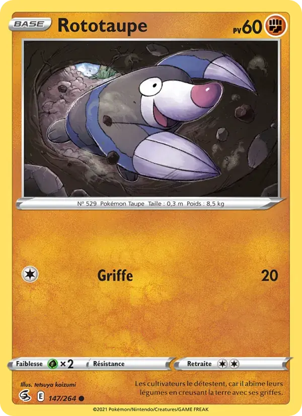 Rototaupe - 147/284 - Poing de Fusion