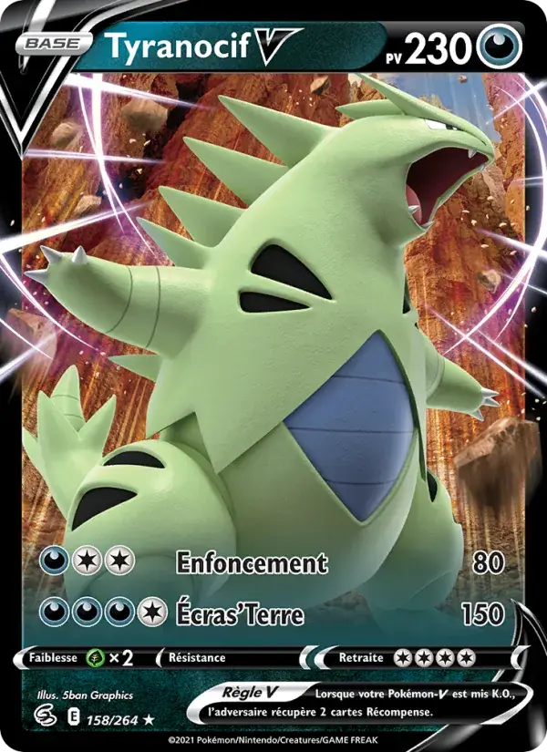 Tyranocif V - 158/284 - Poing de Fusion