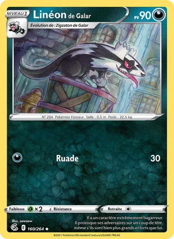 Linéon de Galar - 160/284 - Poing de Fusion