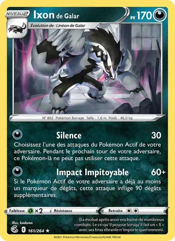 Ixon de Galar - 161/284 - Poing de Fusion