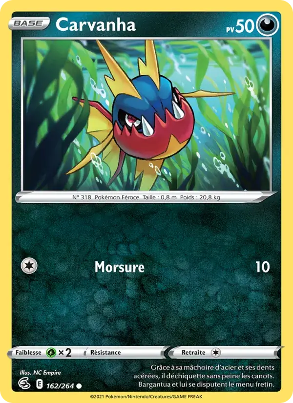 Carvanha - 162/284 - Poing de Fusion