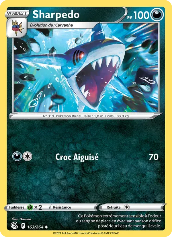 Sharpedo - 163/284 - Poing de Fusion