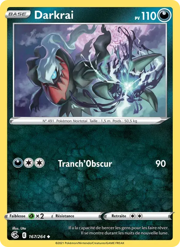 Darkrai - 167/284 - Poing de Fusion